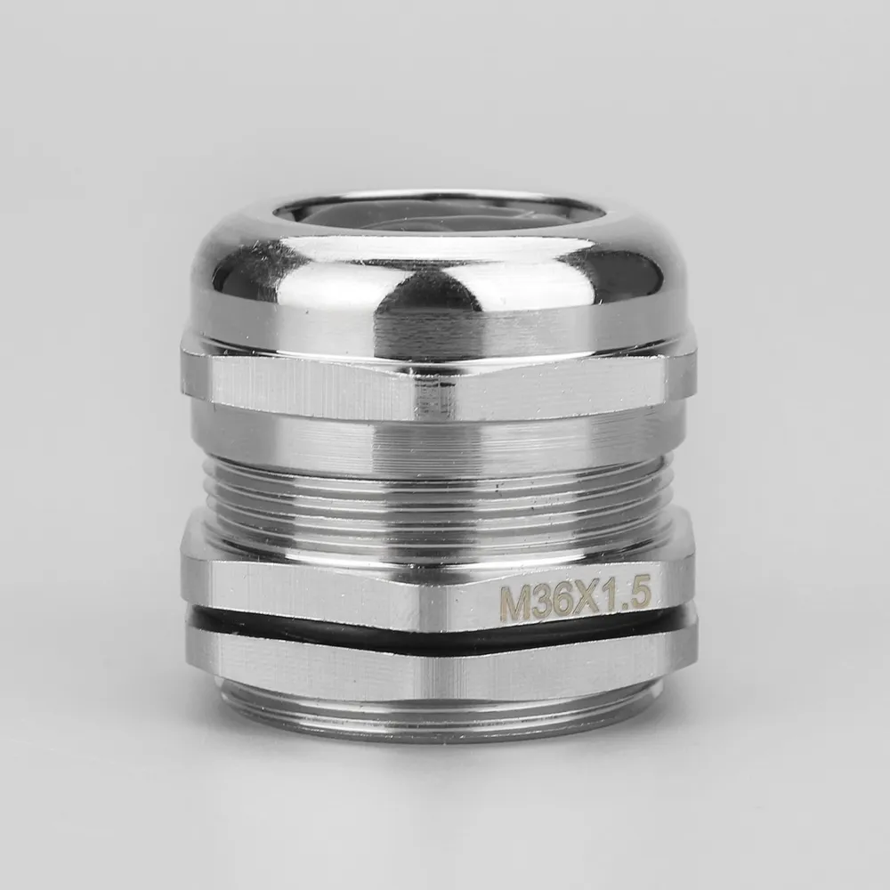 IP68 Waterproof Nickel Plated Brass Cable Gland M36A*1.5