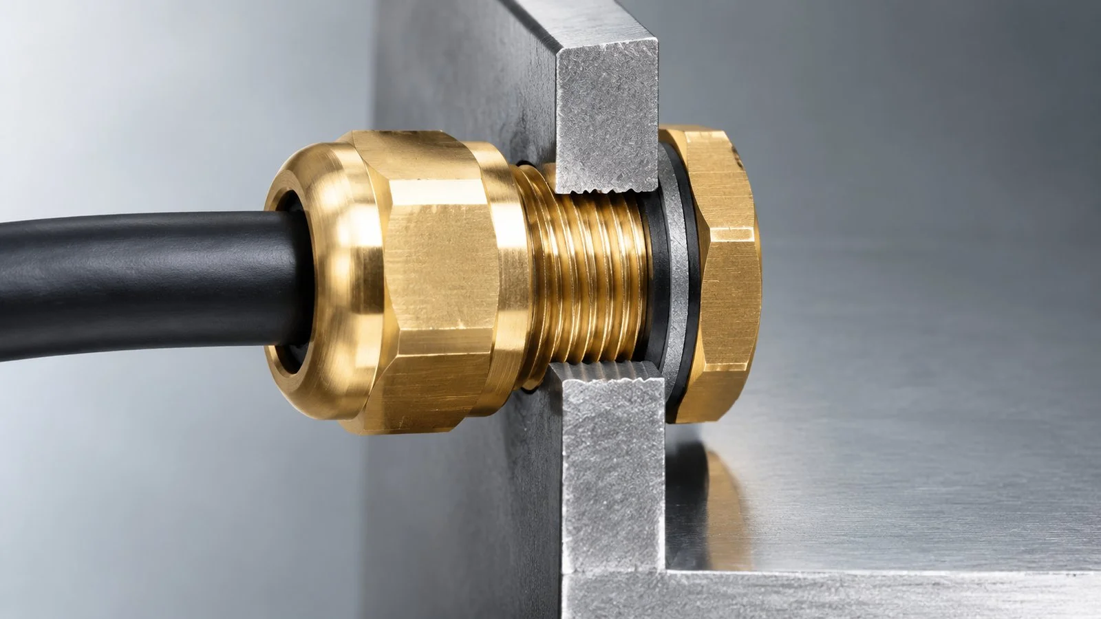 Thread length, plate thickness, locknut and washer have to add up